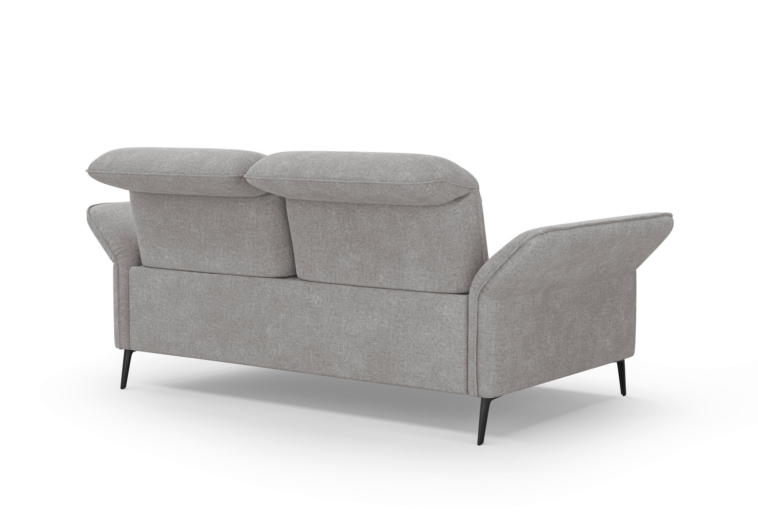 Thumbnail - Sit & More 3-Sitzer-Sofa, Hellgrau, Textil, 199x92x123 cm, Goldenes M, Oeko-Tex® Standard 100, Made in Europe, DGM-Klima...