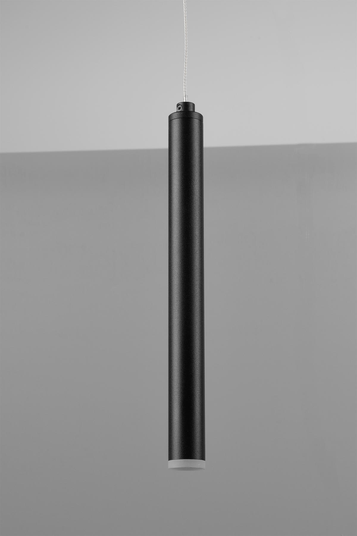 ZÁVĚSNÉ LED SVÍTIDLO, 115/15/150 cm  - černá, Trend, kov (115/15/150cm)