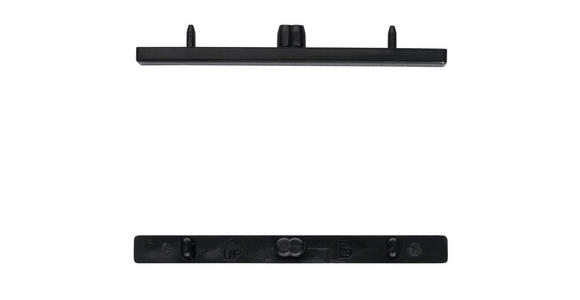 ENDSTÜCK  - Schwarz, Basics, Metall (7,8/1/0,7cm) - Homeware