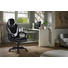 GAMINGSTUHL - Schwarz/Weiß, Design, Kunststoff/Textil (64,5/112-122/69cm) - Carryhome GAMINGSTUHL - Schwarz/Weiß, Design, Kunststoff/Textil (64,5/112-122/69cm) - Carryhome