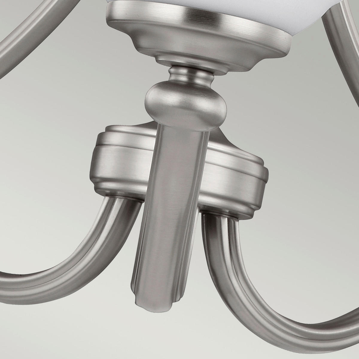 KRONLEUCHTER 48.3/55.3 cm    - Nickelfarben, Basics, Glas/Metall (48.3/55.3cm) - Elstead Lighting