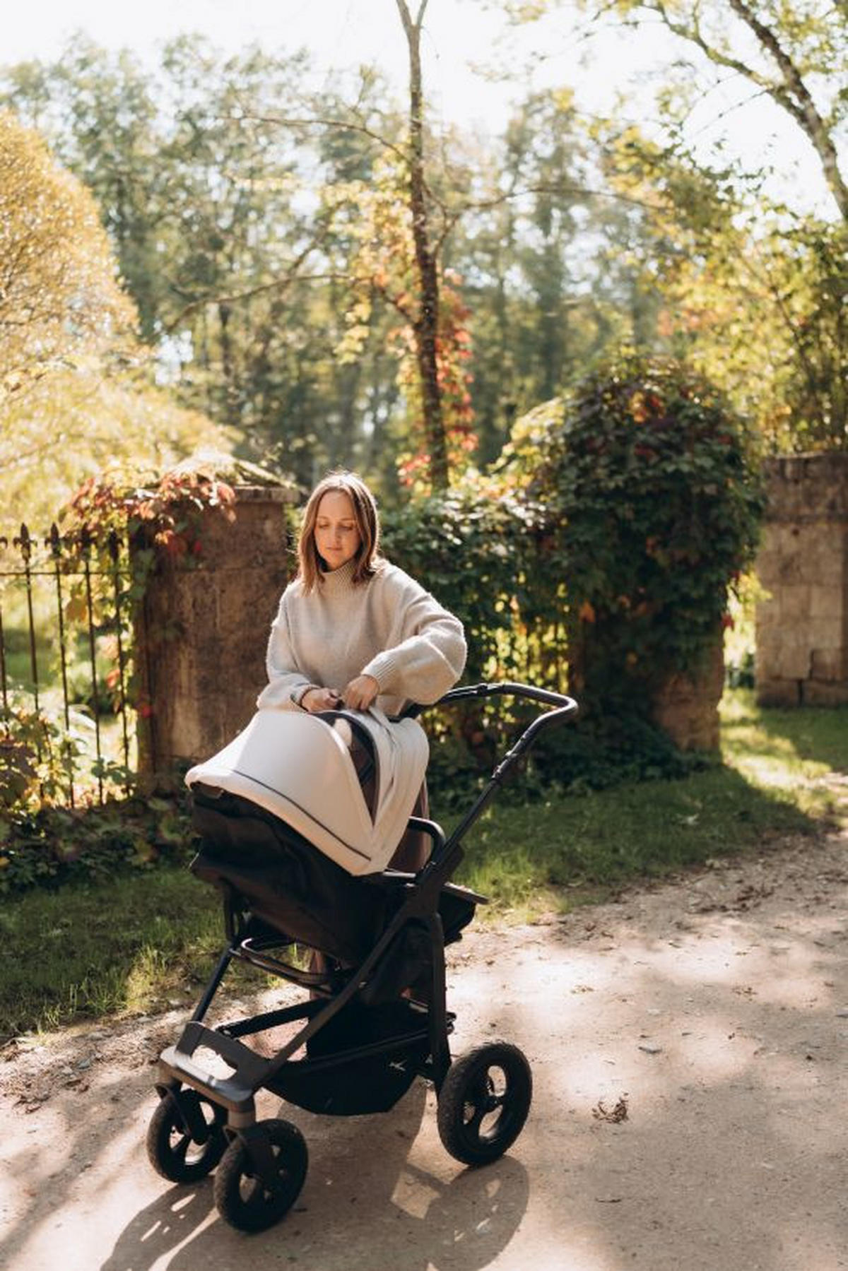 KOMBIKINDERWAGEN    - Anthrazit, Basics, Metall (57/110/108cm) - TFK