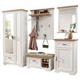 SCHUHSCHRANK  in 65/102/41 cm  - Eichefarben/Grau, ROMANTIK / LANDHAUS, Holzwerkstoff/Metall (65/102/41cm) - Landscape