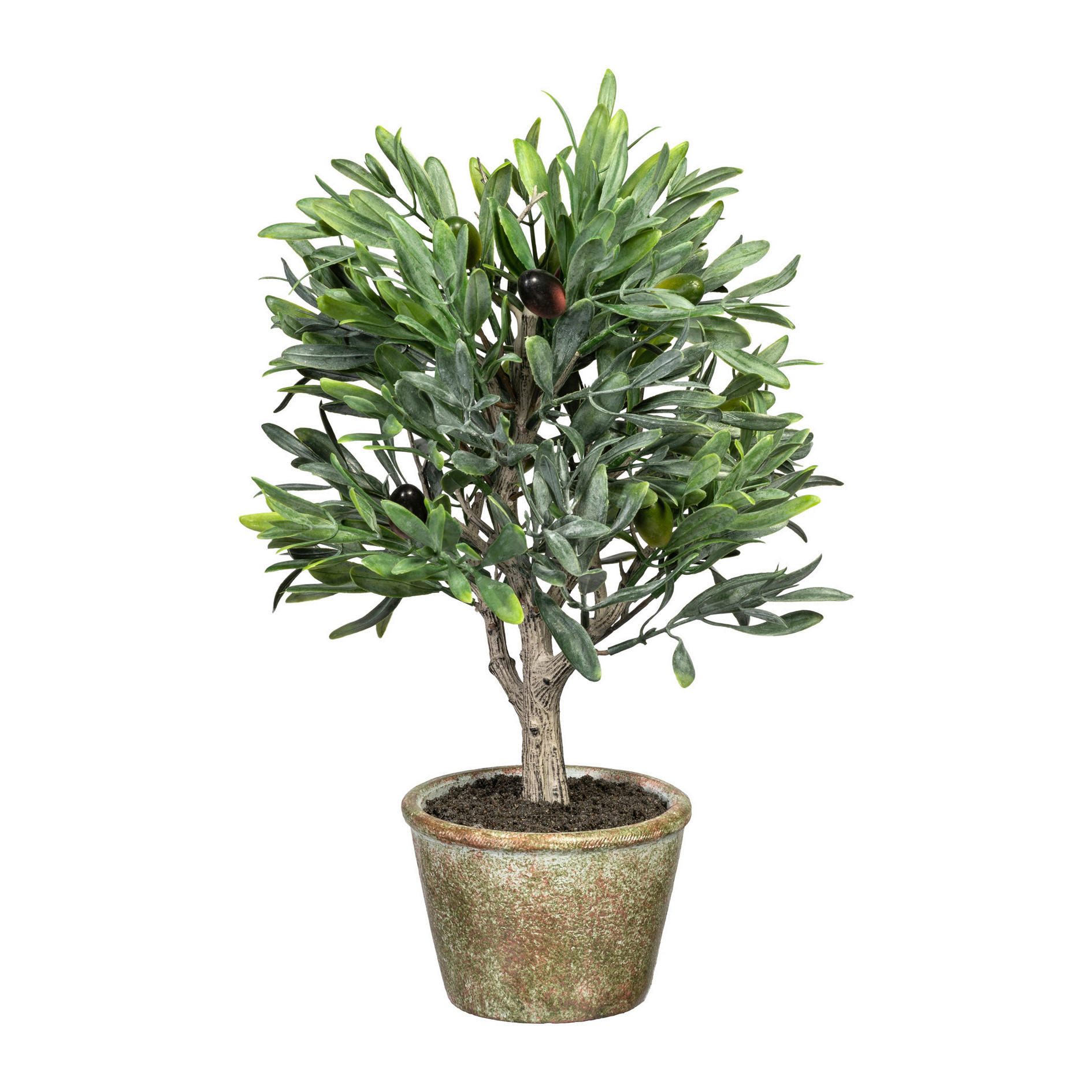 KUNSTPFLANZE Olive 36 cm  - Hellbraun/Braun, Basics, Naturmaterialien/Kunststoff (36cm)