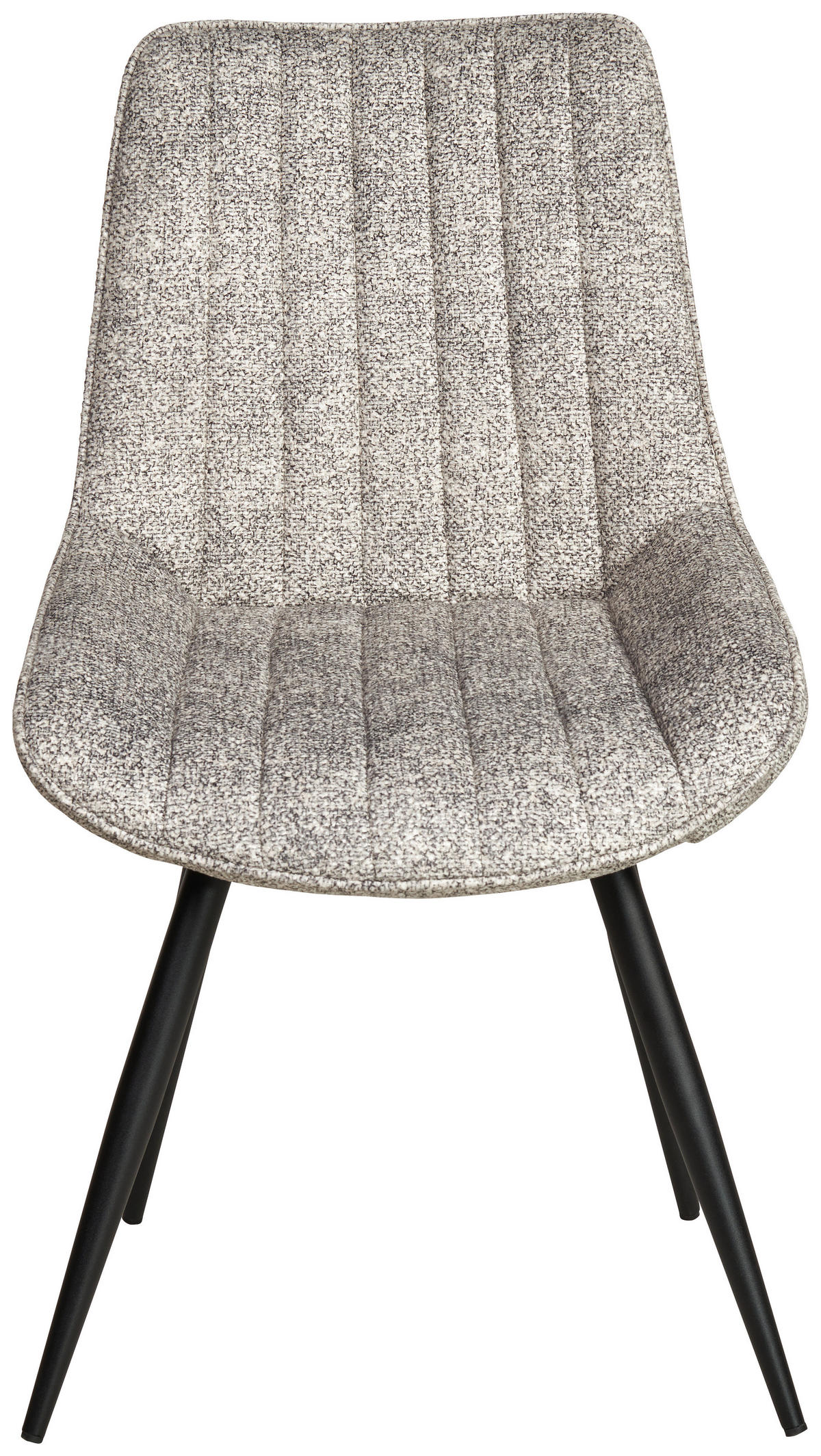 STUHL  in Eisen Leinenoptik Holz, Metall, Textil  - Beige/Schwarz, KONVENTIONELL, Holz/Textil (54/88/61,5cm) - MID.YOU