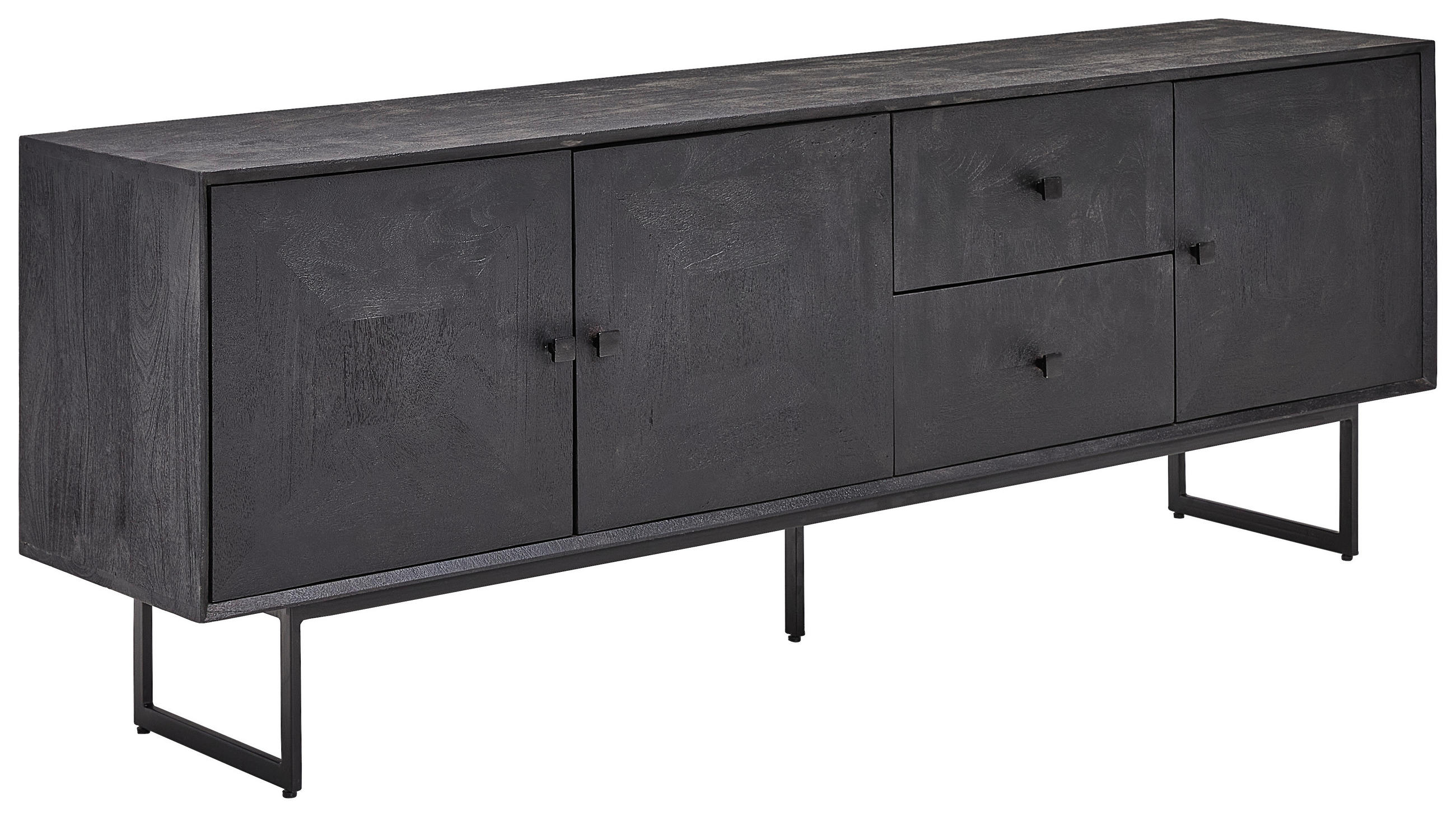 Livetastic Nassau Schwarz 180x65x40 cm