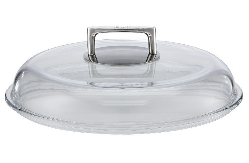 DECKEL   - Transparent, Basics, Glas (33,5/33,5/10cm) - Rösle