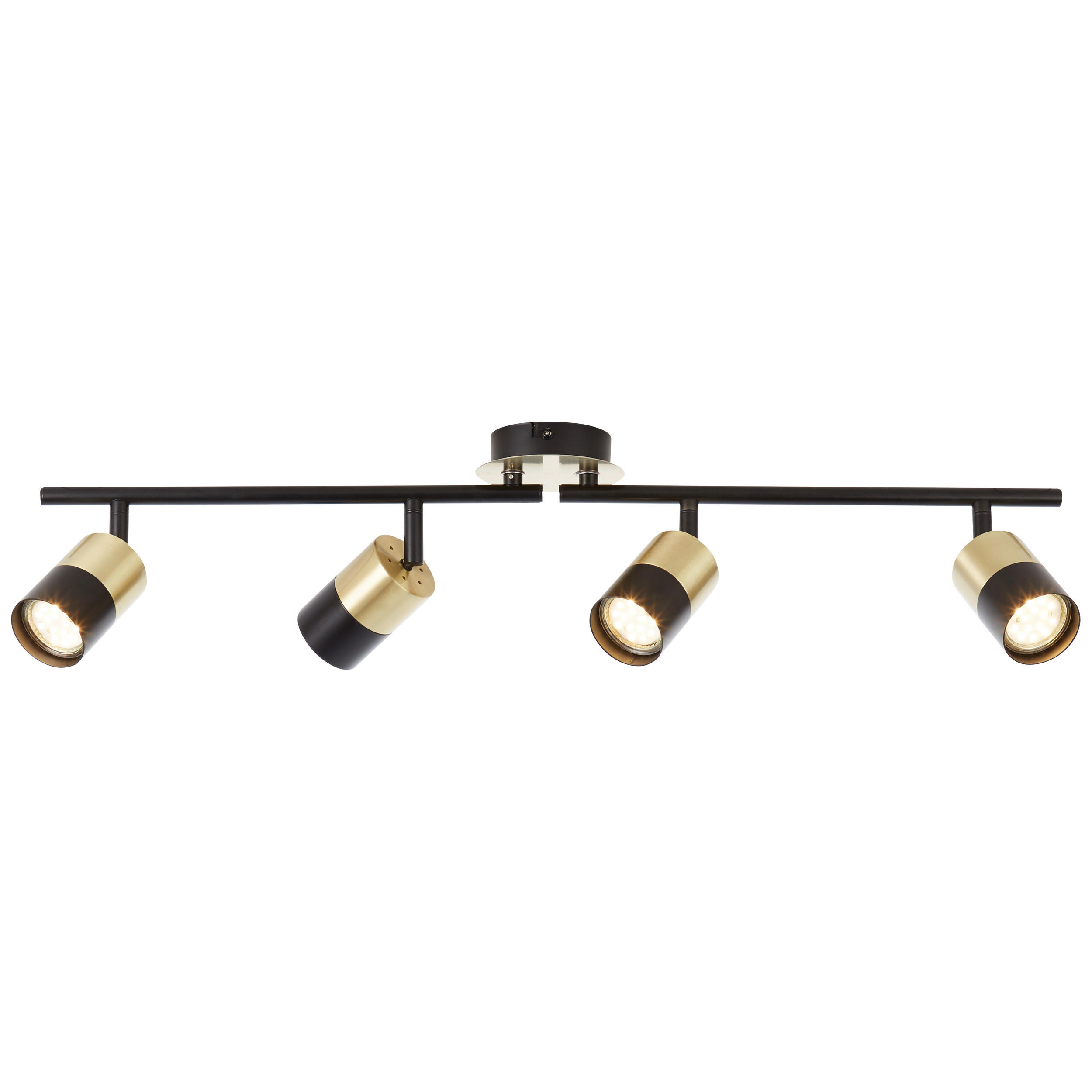 DECKENLEUCHTE Maribel 76,5/16,8/18 cm   - Messingfarben/Schwarz, Design, Metall (76,5/16,8/18cm)