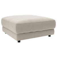 HOCKER Chenille Naturfarben  - Schwarz/Naturfarben, Design, Kunststoff/Textil (100/49/100cm) - Pure Home Lifestyle