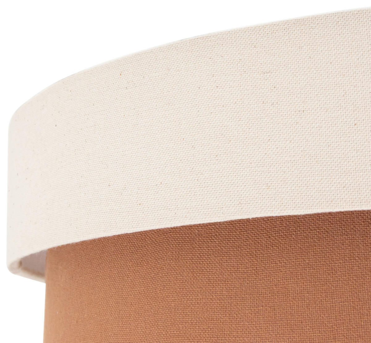 DECKENLEUCHTE  45/13 cm    - Terracotta/Creme, MODERN, Kunststoff/Textil (45/13cm) - Novel