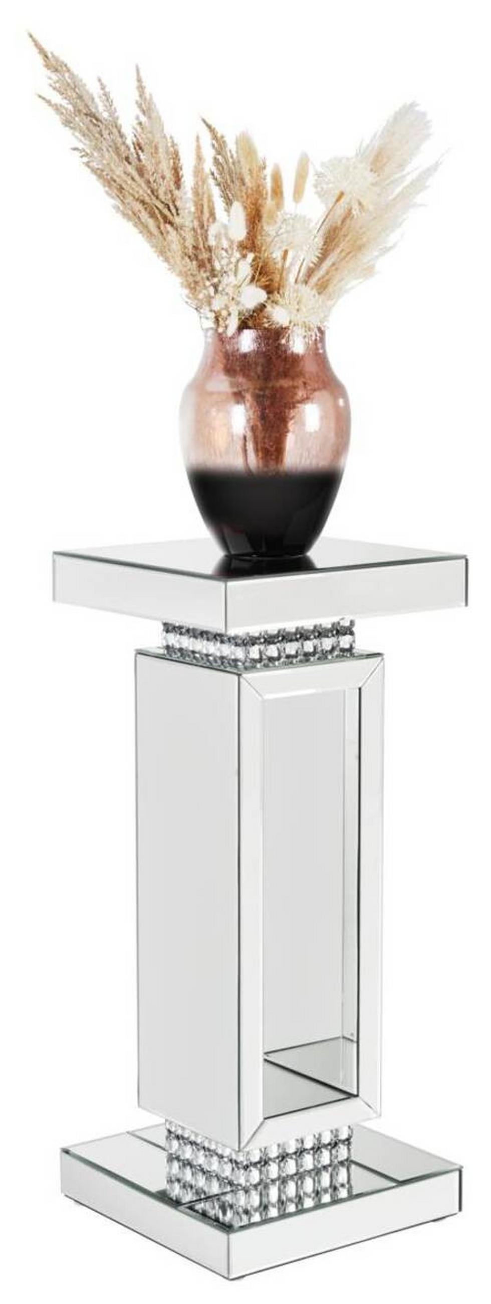 DEKORAČNÍ SLOUPEK - barvy stříbra, Lifestyle, sklo (30,7/30,7/71cm) - Xora