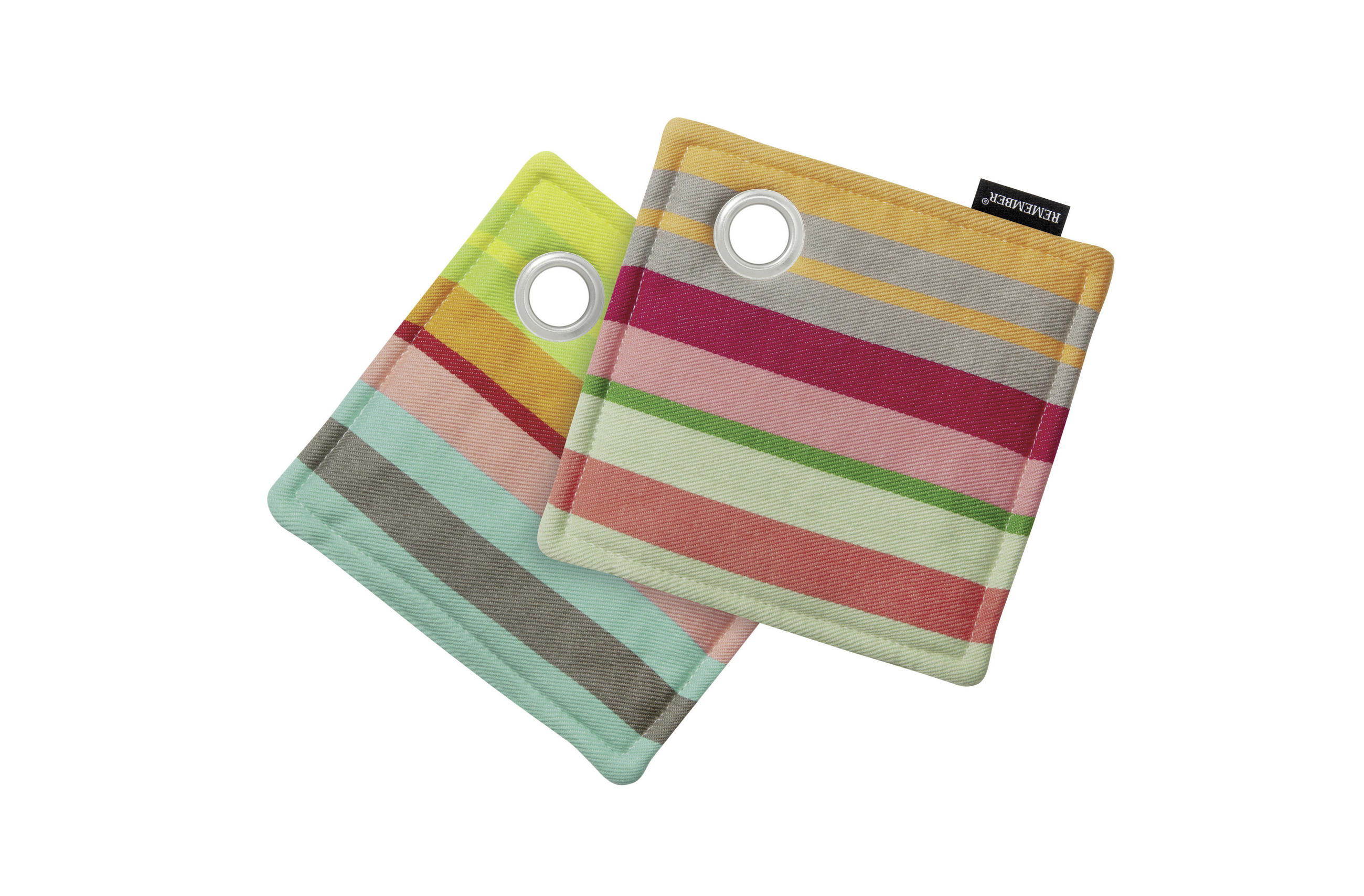 TOPFLAPPEN Orange, Hellgrün  - Orange/Hellgrün, Basics, Textil (18,5/18,5/2cm)