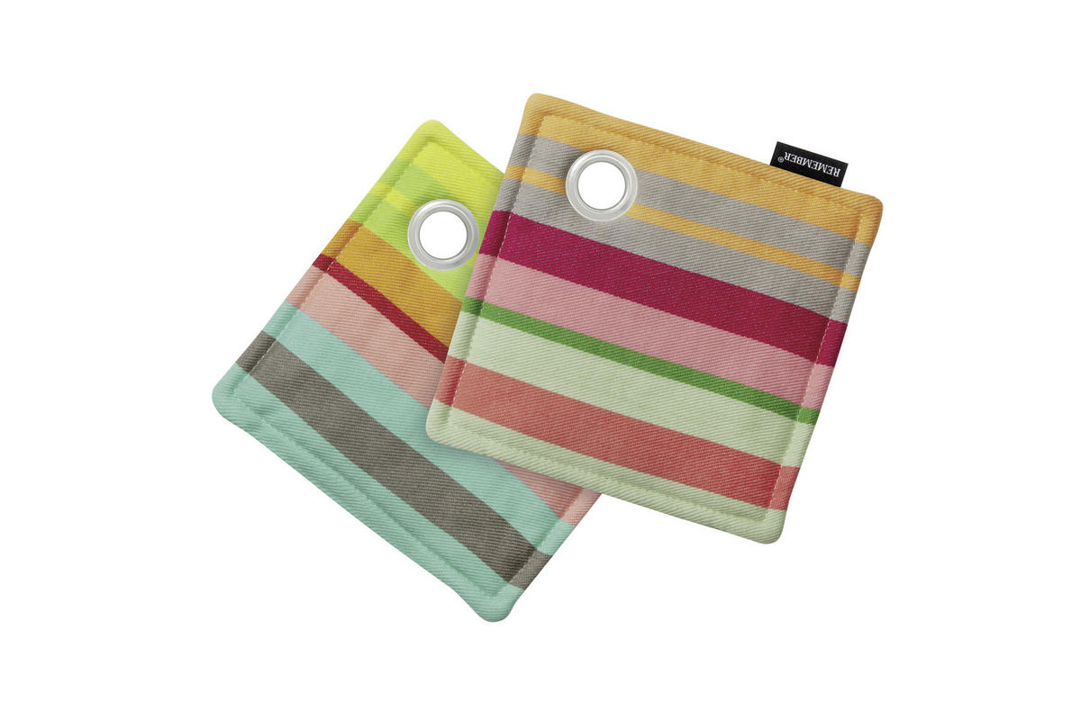 TOPFLAPPEN Orange, Hellgrün  - Orange/Hellgrün, Basics, Textil (18,5/18,5/2cm)