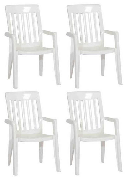 STAPELSESSEL Weiß  - Weiß, KONVENTIONELL, Kunststoff (59/92/65cm) - Sieger
