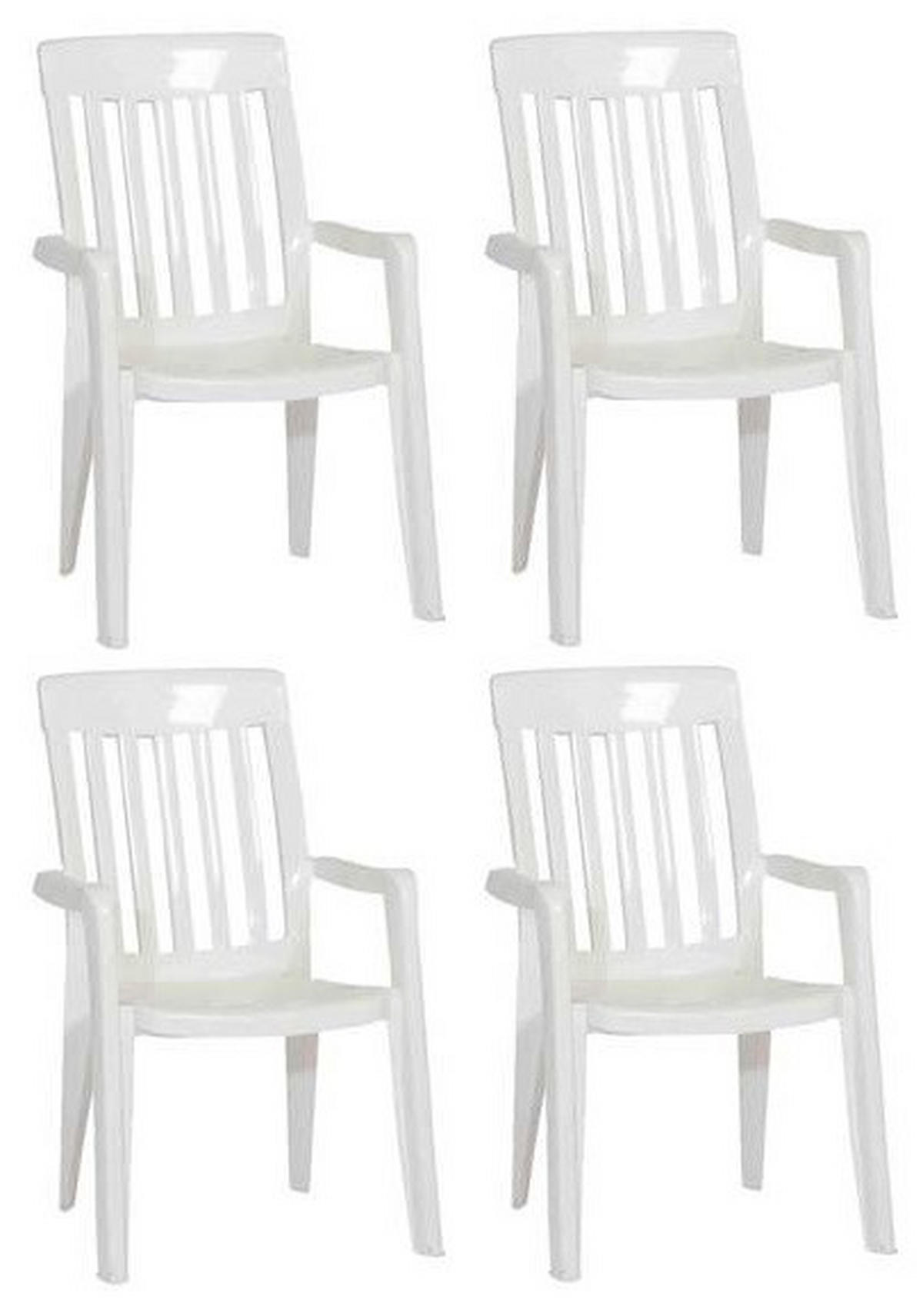 STAPELSESSEL Weiß  - Weiß, KONVENTIONELL, Kunststoff (59/92/65cm) - Sieger