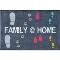 FUßMATTE 50/75 cm Family @ Home  - Trend, Kunststoff/Textil (50/75cm) - wash+dry