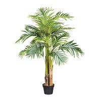 KUNSTPFLANZE Palme 130 cm  - Schwarz/Braun, Design, Kunststoff (130cm) - P & B