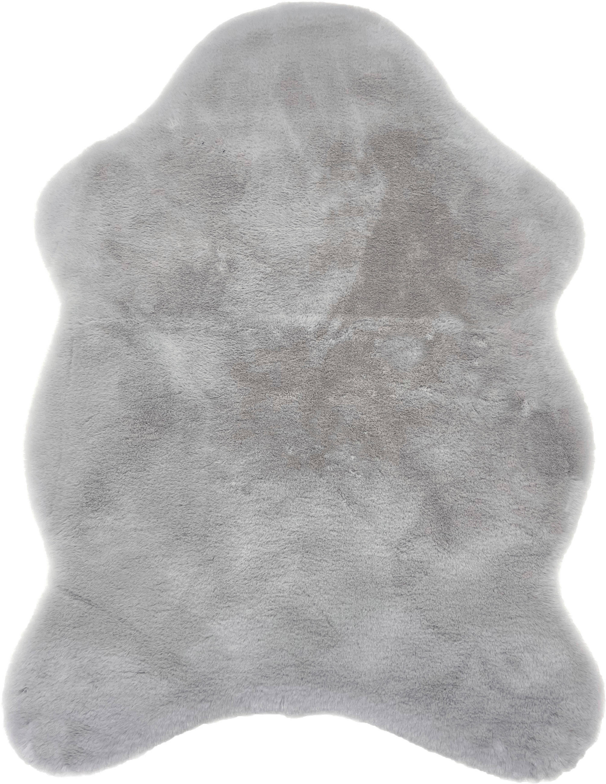 KUNSTFELL 40/60 cm Silberfarben  - Silberfarben, Basics, Textil (40/60cm) - Novel