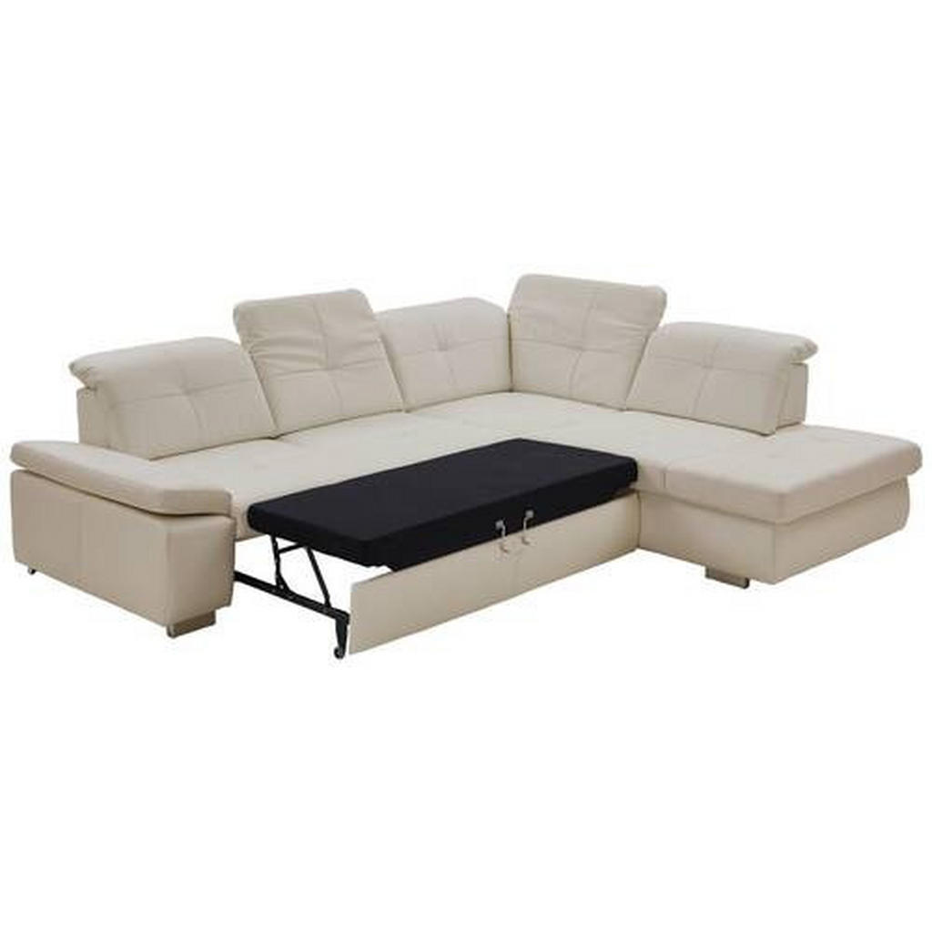 Thumbnail - Beldomo Premium Ecksofa Beldomo Premium, Weiß, Leder, Echtleder, Rindleder, 4-5-Sitzer, Ottomane rechts, Eckteil, L-Form...