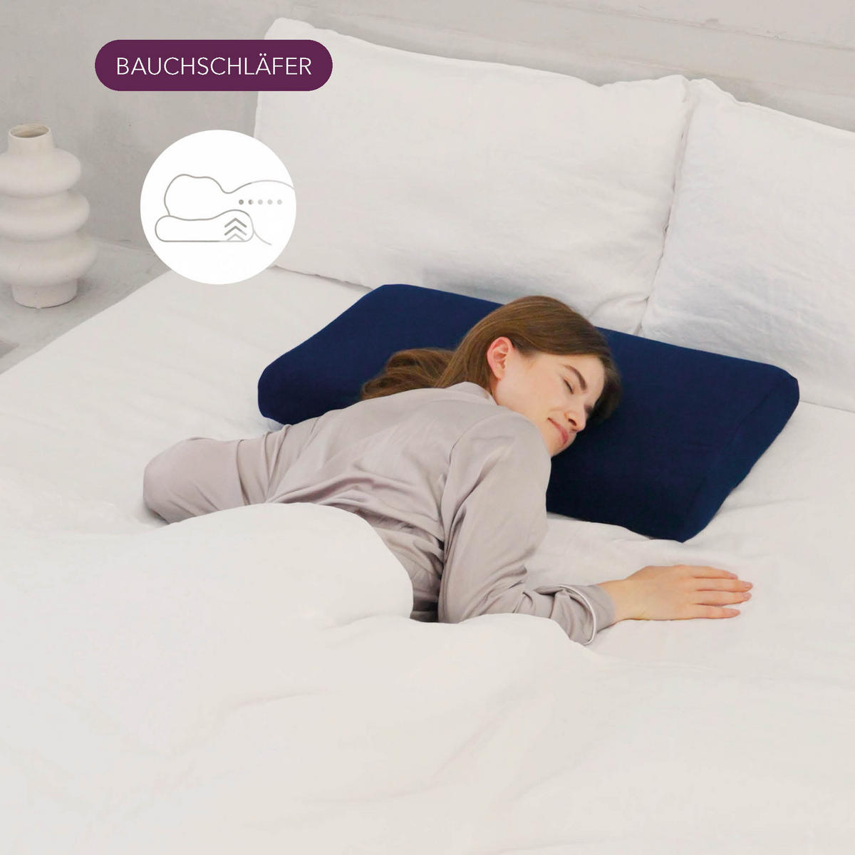 NACKENKISSEN RELAXING+  - Basics, Textil (65/7/40cm) - Smartsleep
