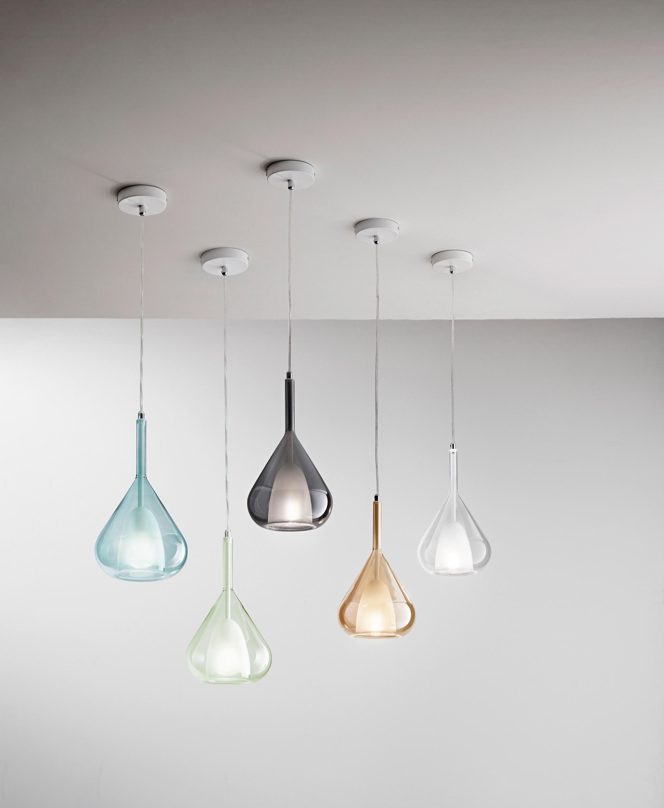 PENDELLEUCHTE 20/200 cm  - Transparent, Design, Glas (20/200cm) - Fabas Luce
