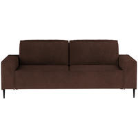 BÄDDSOFFA i vävt tyg mörkbrun  - svart/mörkbrun, Design, metall/textil (240/89/103cm) - MID.YOU