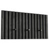 GARDEROBENPANEEL  in 60/30/7 cm  - Schwarz/Grau, MODERN, Holzwerkstoff/Textil (60/30/7cm) - Xora