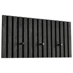 GARDEROBENPANEEL  in 60/30/7 cm  - Schwarz/Grau, MODERN, Holzwerkstoff/Textil (60/30/7cm) - Xora