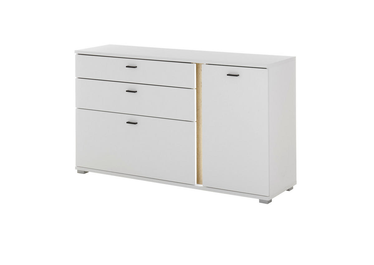 SIDEBOARD  in 150/86/42 cm  - Silberfarben/Eiche Wotan, Design, Holzwerkstoff/Kunststoff (150/86/42cm) - MID.YOU