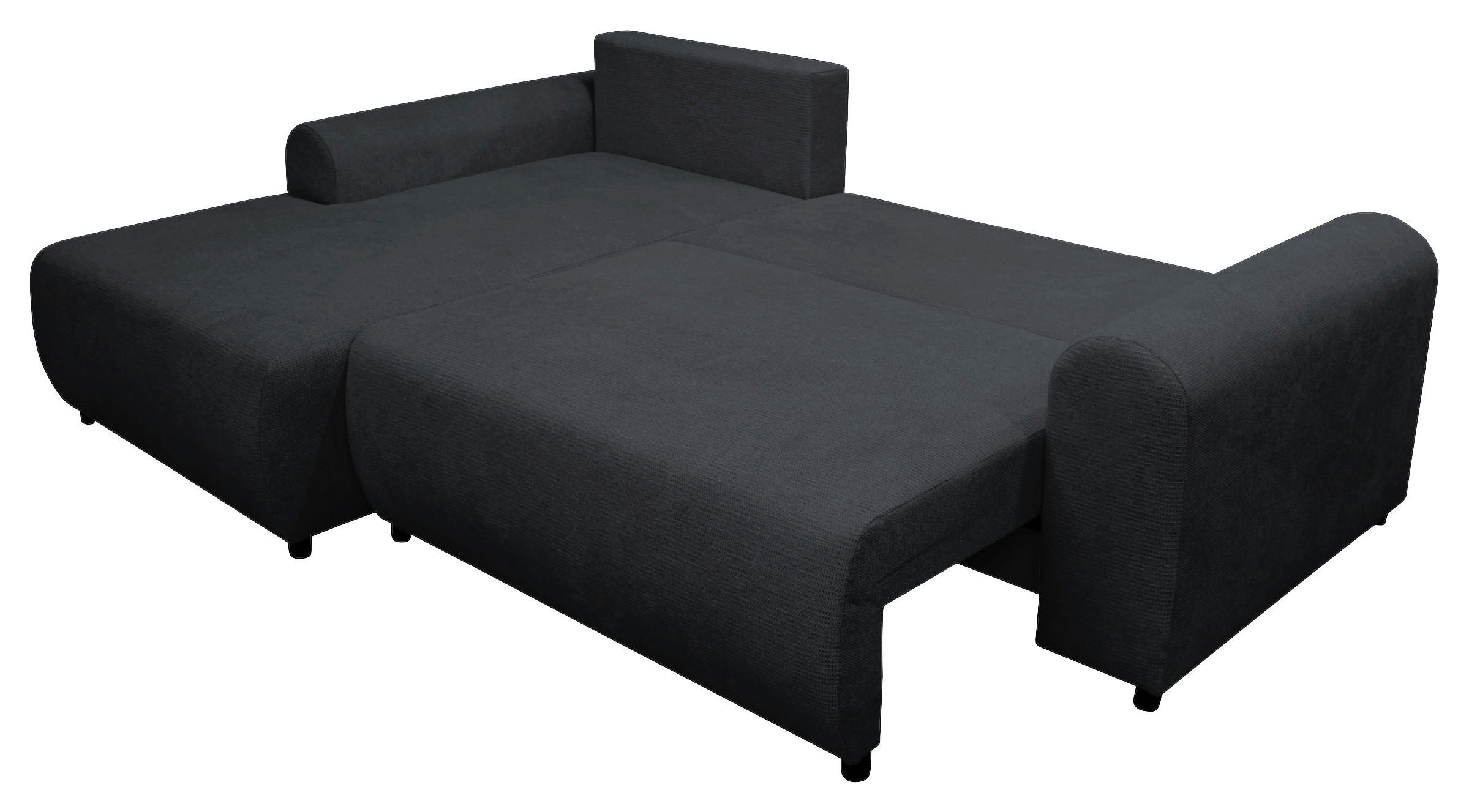Thumbnail - Mid.you Ecksofa, Schwarz, Textil, Ottomane links, L-Form, 250x160 cm, Liegefunktion, Wohnzimmer, Sofas & Couches, Wohnla...