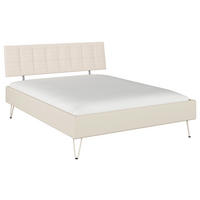 BETT 160/200 cm,  in Champagner,  - Champagner, Design, Textil/Metall (160/200cm) - Carryhome