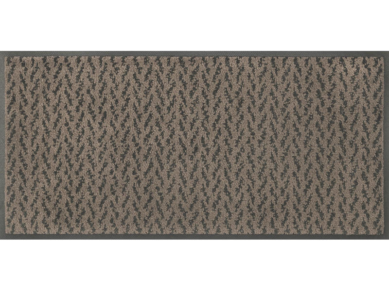 LÄUFER 35/75 cm ESPOSA Braun  - Braun, Basics, Kunststoff/Textil (35/75cm) - wash+dry