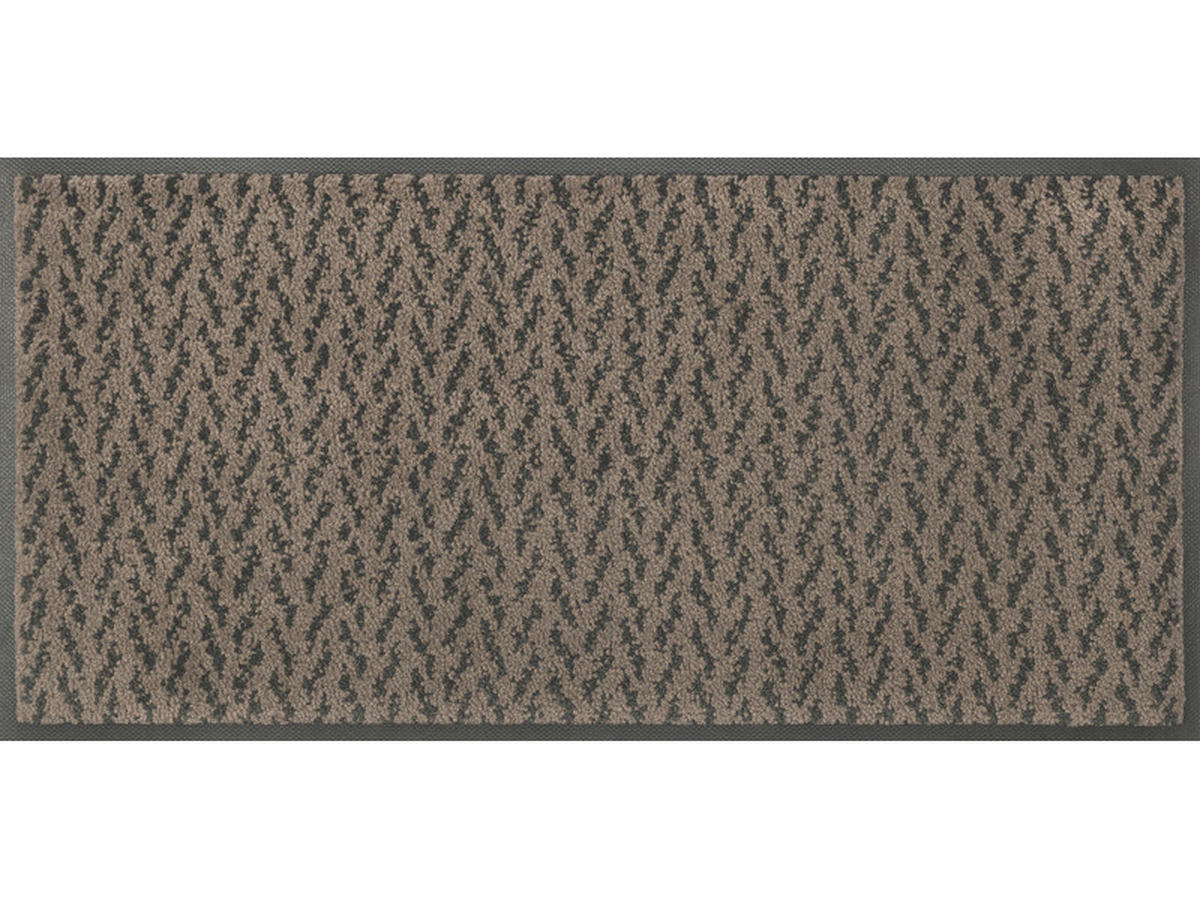 LÄUFER 35/75 cm ESPOSA Braun  - Braun, Basics, Kunststoff/Textil (35/75cm) - wash+dry