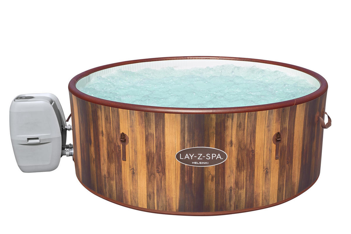 WHIRLPOOL HELSINKI AIRJET 60025 180/66 cm  - Braun/Weiß, Trend, Kunststoff/Metall (180/66cm) - Bestway