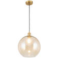 HÄNGELEUCHTE 30/137,5 cm  - Bernsteinfarben, Trend, Glas/Metall (30/137,5cm) - Novel