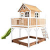 SPIELTURM 377/291/255 cm  - Braun/Weiß, KONVENTIONELL, Holz (377/291/255cm) - Ambia Garden