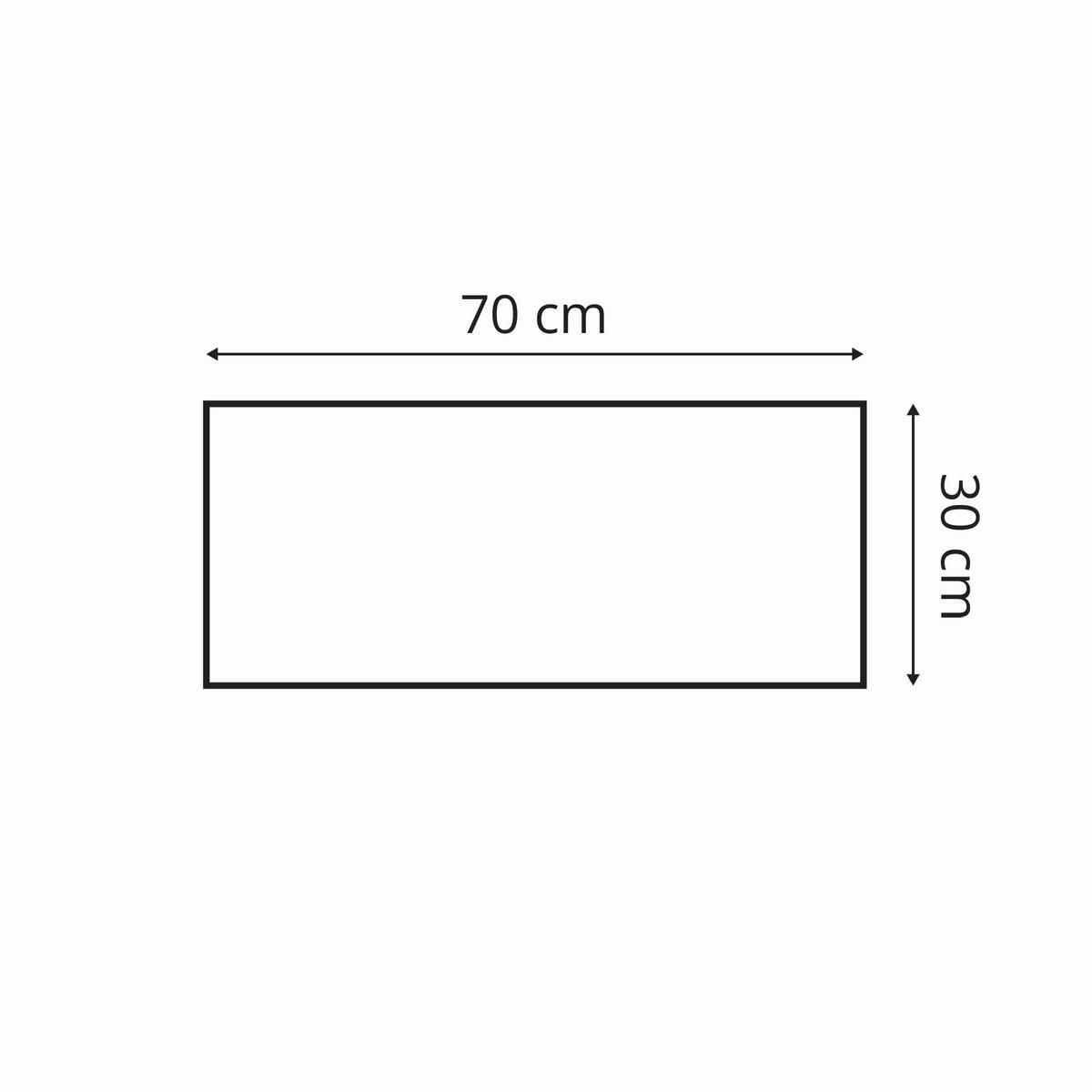WANDPANEEL 70/30/2.5 cm  - Mintgrün, Basics, Kunststoff/Textil (70/30/2.5cm)