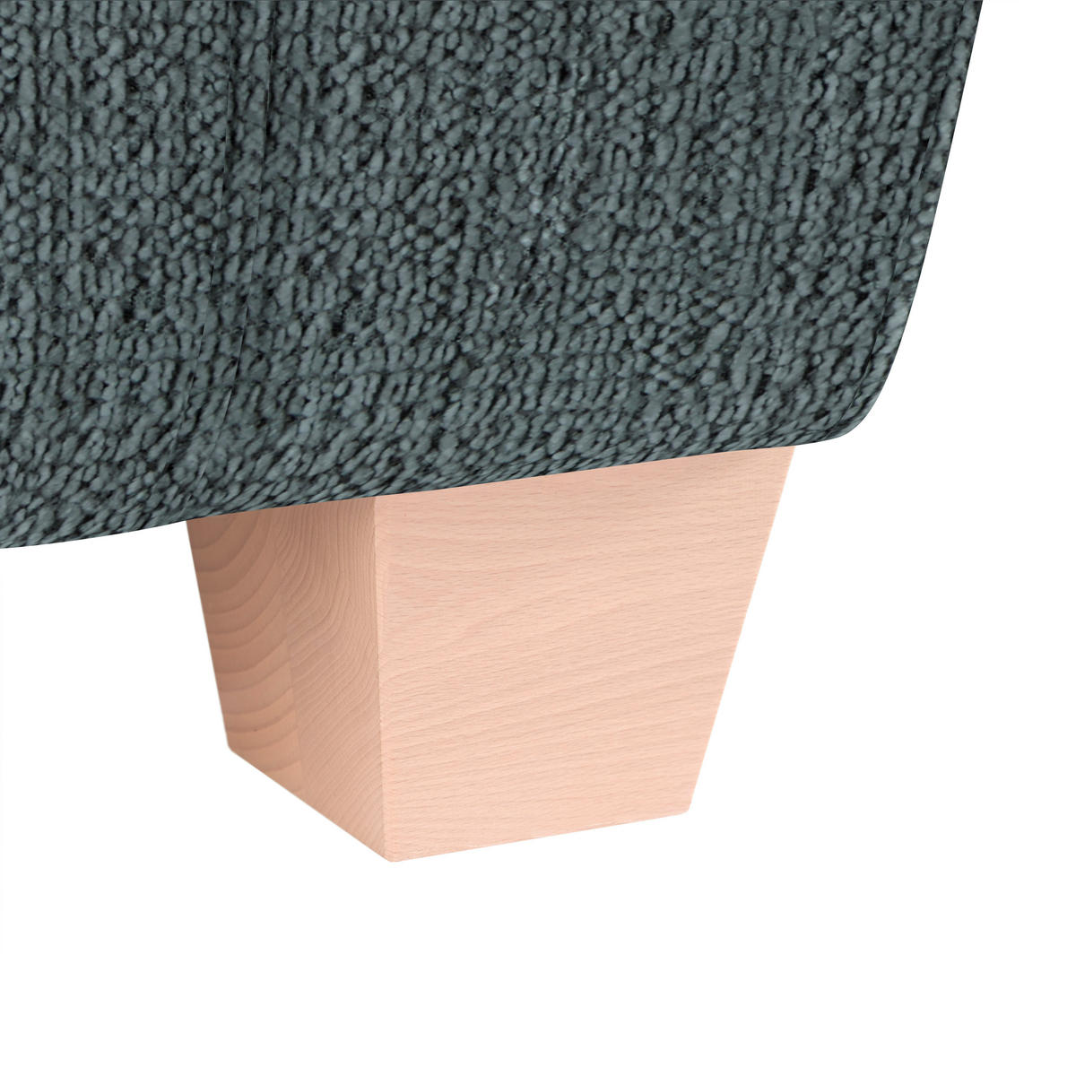 2-SITZER-SOFA in Chenille Dunkelgrau  - Dunkelgrau/Naturfarben, Holz/Textil (190/70-85/95cm) - MID.YOU