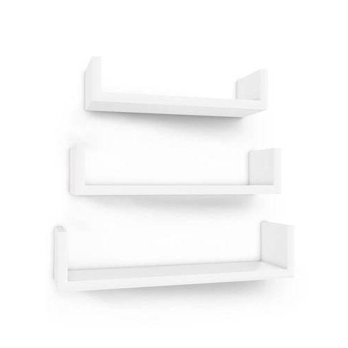 Boxxx Wandregal Weiß 30-40x7-9x10 cm