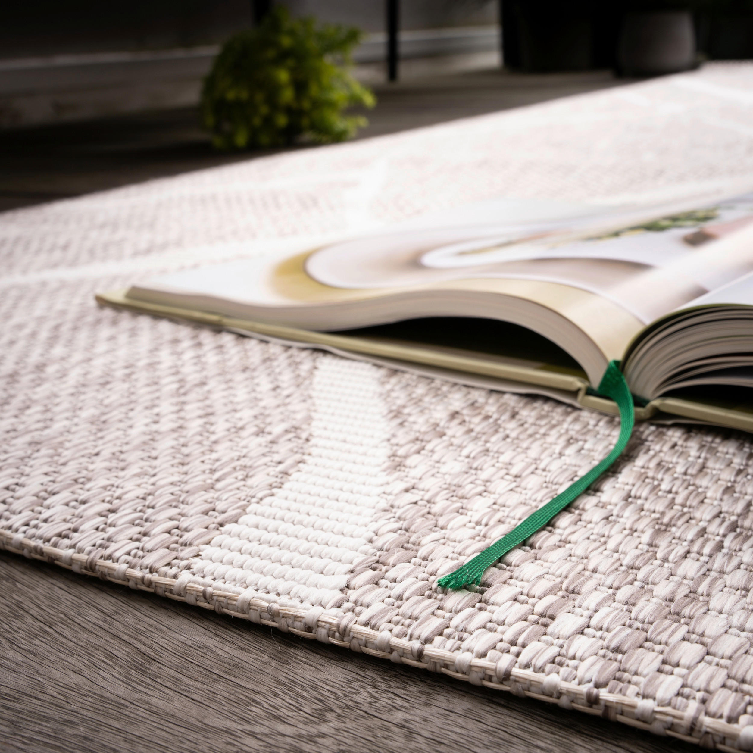 FLACHWEBETEPPICH 120/170 cm My Tallinn  - Taupe, Design, Textil (120/170cm)