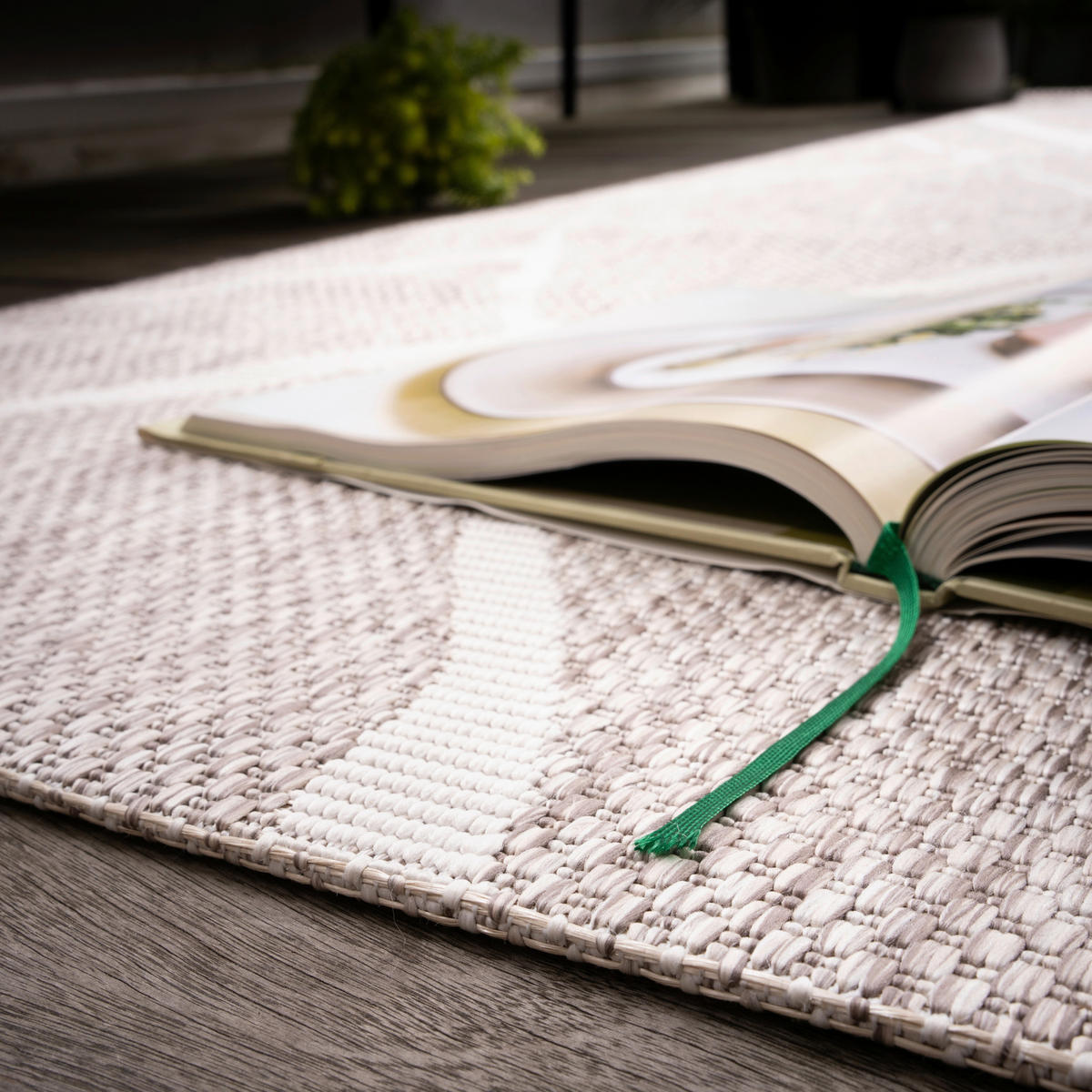 FLACHWEBETEPPICH 120/170 cm My Tallinn  - Taupe, Design, Textil (120/170cm)