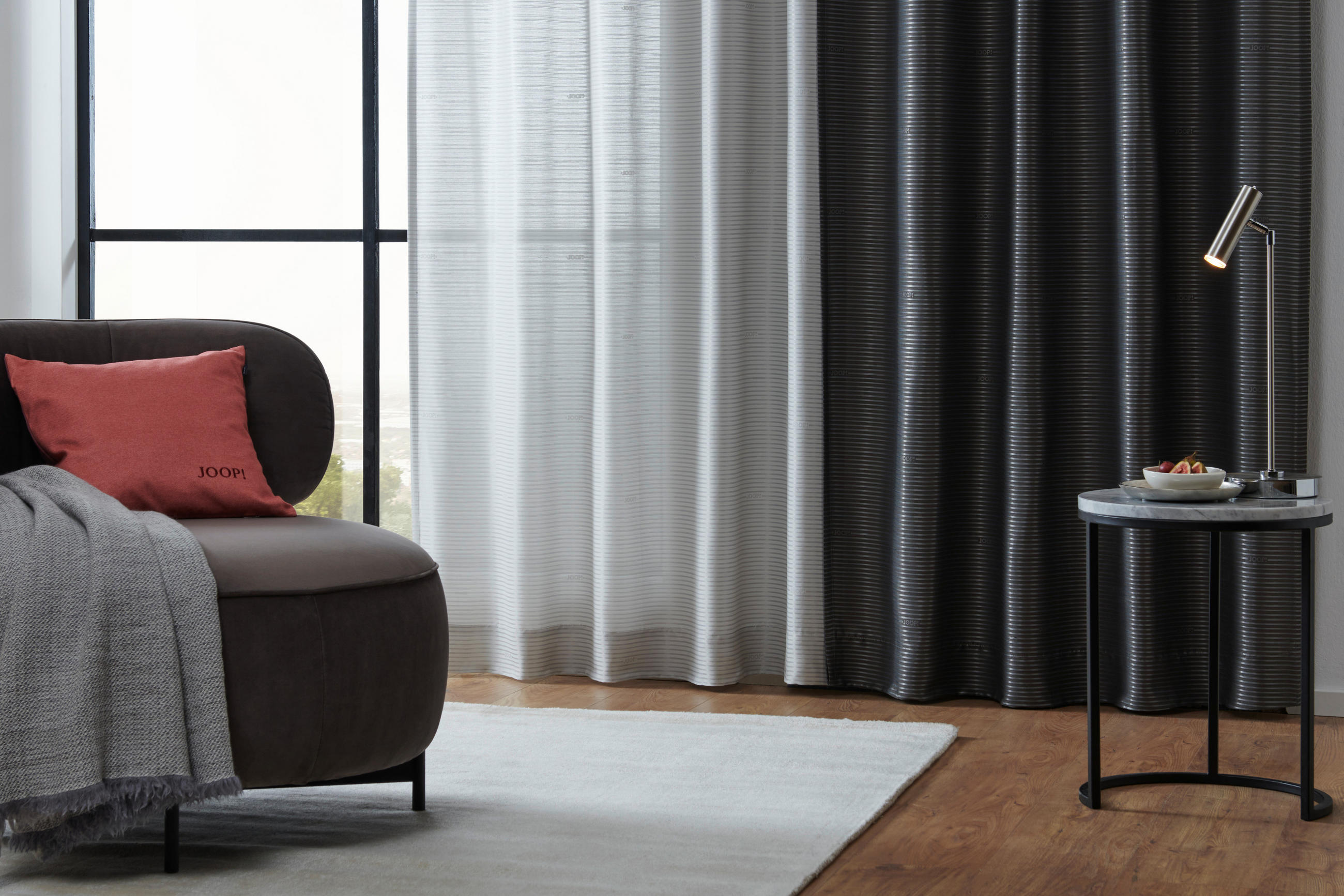GOTOVA ZAVJESA srebrne boje  130/250 cm  - srebrne boje, Design, tekstil (130/250cm) - Joop!