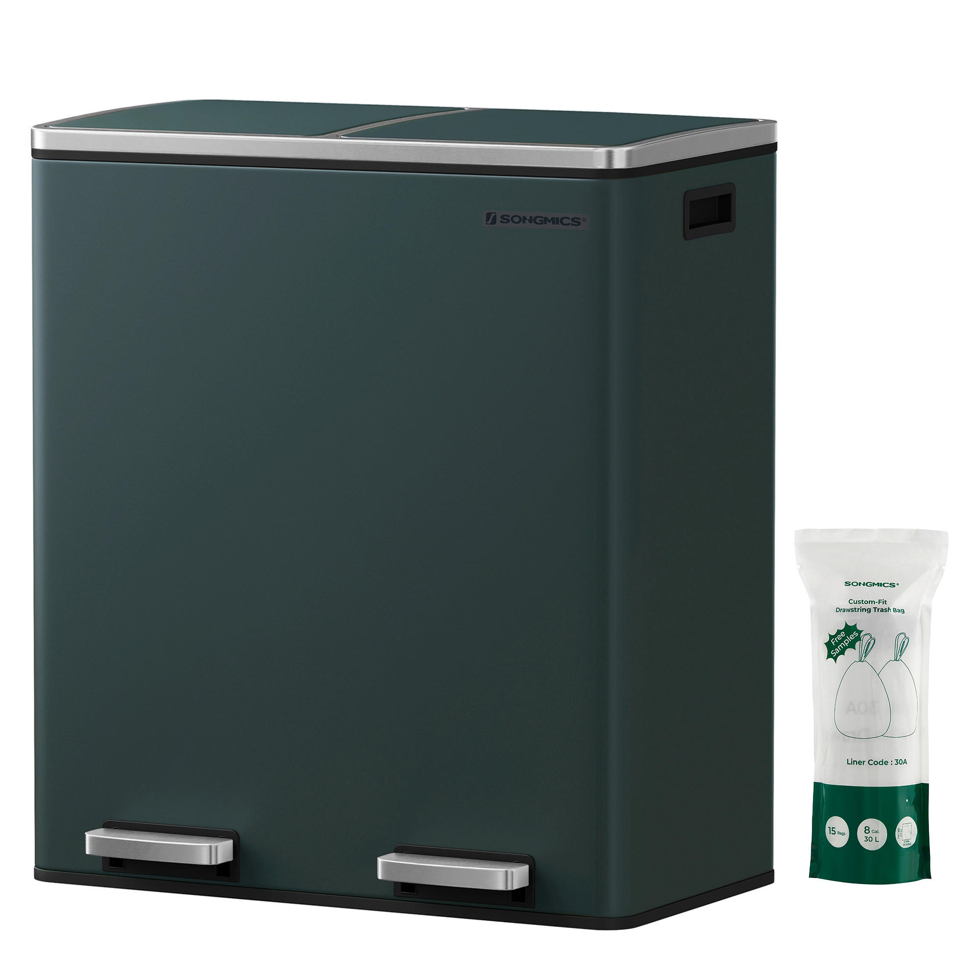 Abfallsammler Grau B: 58,5 cm