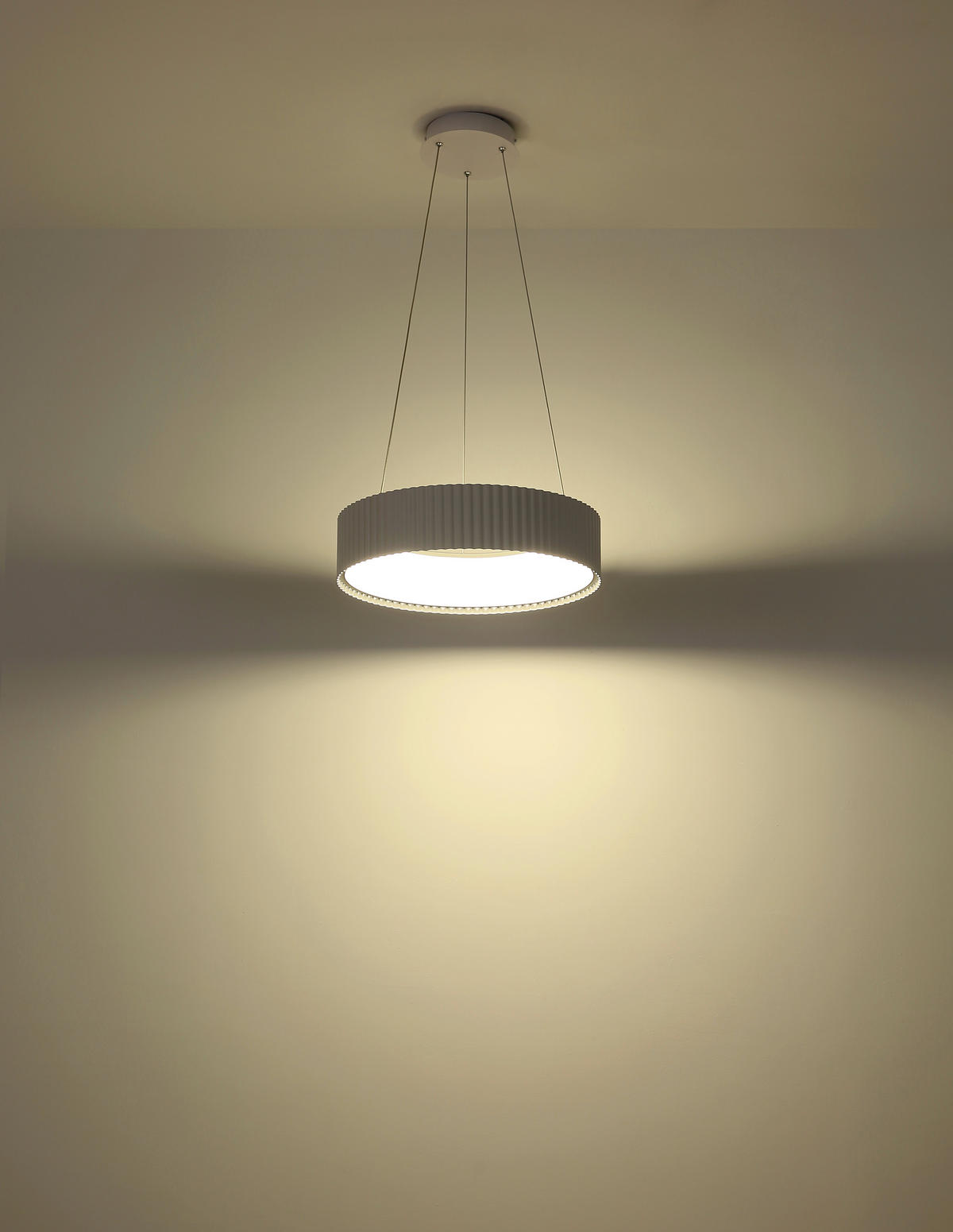 LED-HÄNGELEUCHTE 46/12 cm  - Transparent/Weiß, Basics, Kunststoff/Metall (46/12cm) - Globo