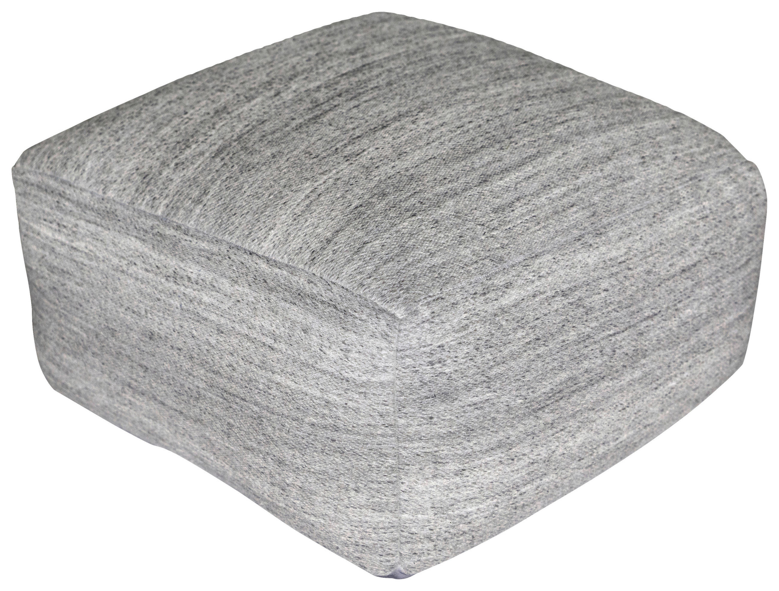 POUF Jacquard 45/46/45 cm  - Grau, Design, Textil (45/46/45cm) - Kayoom