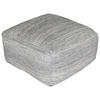 POUF Jacquard 45/46/45 cm  - Grau, Design, Textil (45/46/45cm) - Kayoom