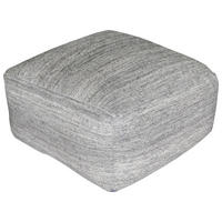 POUF Jacquard 45/46/45 cm  - Grau, Design, Textil (45/46/45cm) - Kayoom