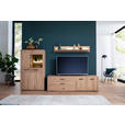 WOHNWAND 3-teilig  in Eichefarben  302/179/50 cm  - Eichefarben/Anthrazit, KONVENTIONELL, Glas/Holz (302/179/50cm) - Cantus
