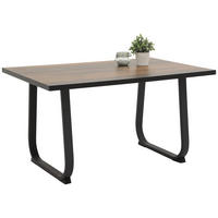ESSTISCH in Holzwerkstoff 140/90/76 cm  - Anthrazit/Braun, Trend, Holzwerkstoff (140/90/76cm) - Boxxx