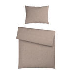 WENDEBETTWÄSCHE Flanell 140/200 cm  - Hellbraun/Beige, Textil (140/200cm) - Novel